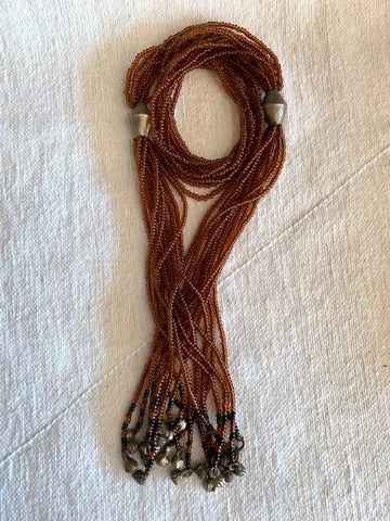 Beaded Necklace Brown