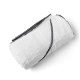 Grey Bamboo Pom Pom Hooded Towel